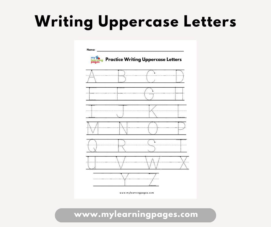 Writing Uppercase Letters Frame