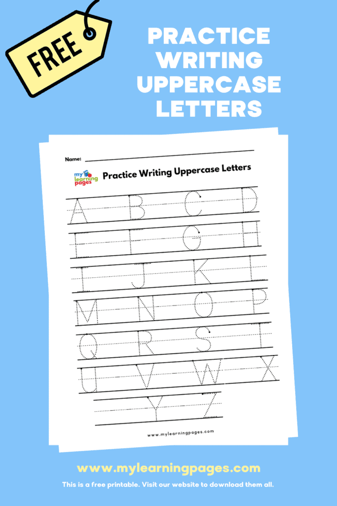 practice writing uppercase letters pin 1