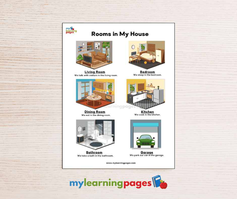 ROOMS IN MY HOUSE CHART