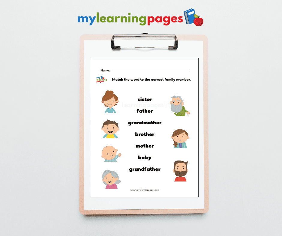 My Family Worksheets Image_2