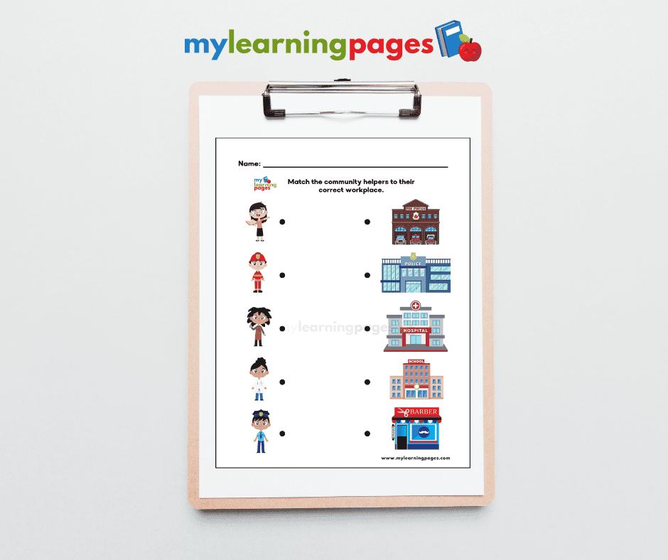 community places worksheets activity 3